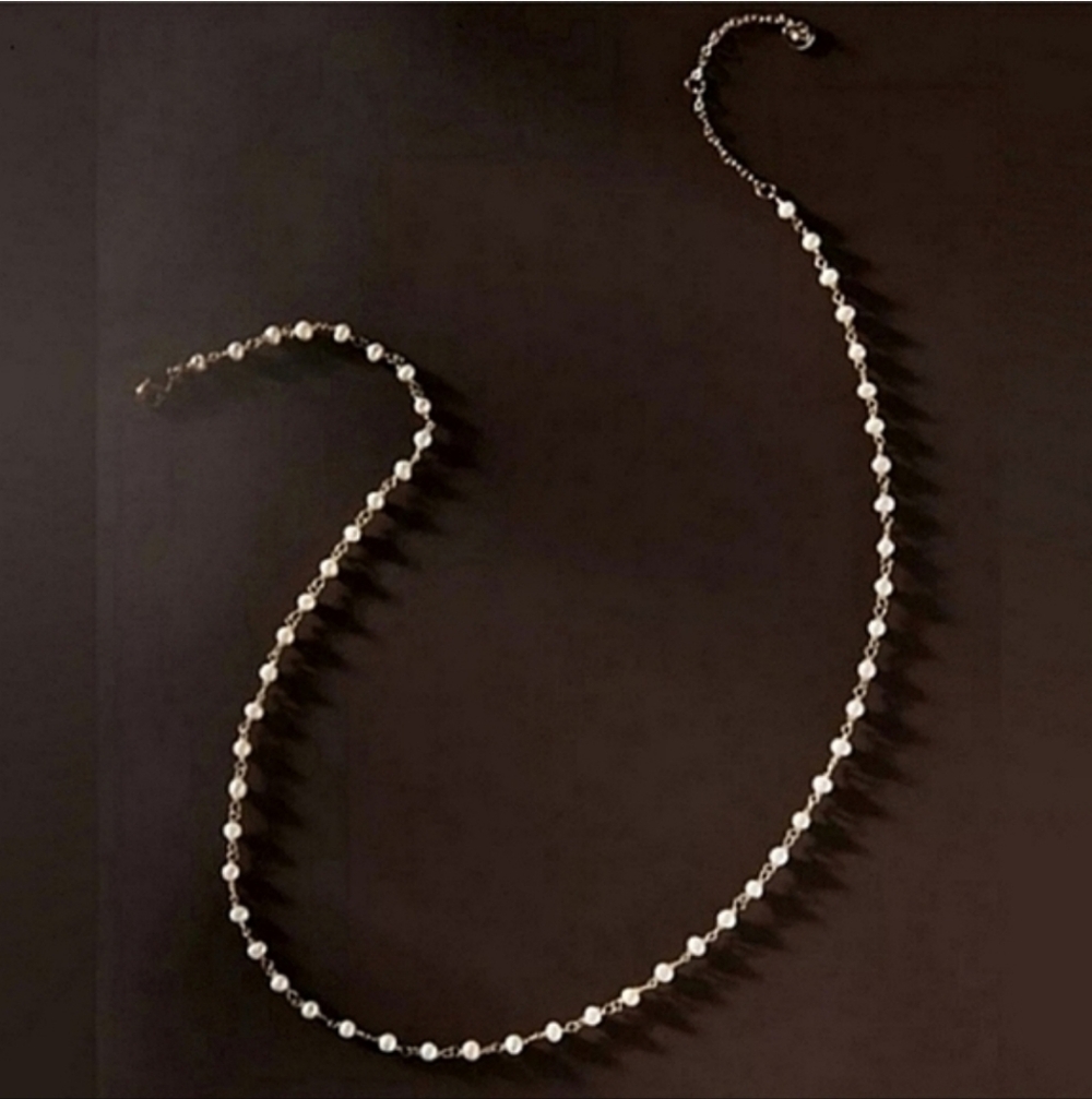 Anthropologie Mini Pearl Necklace